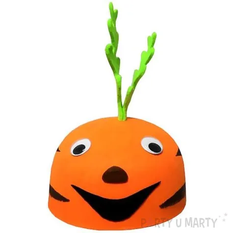 czapka marchewka filcowa kraszek