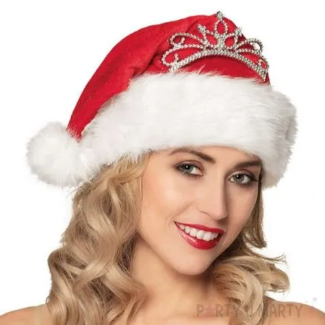 czapka mikolaj diadem czerwona boland