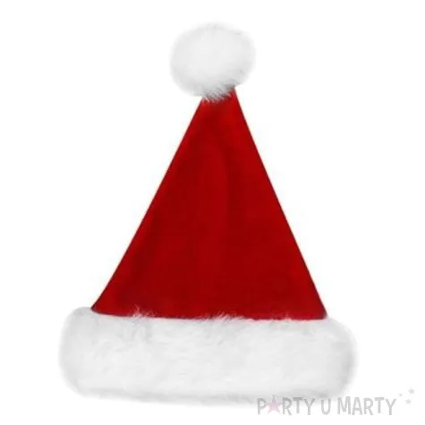 czapka mikolaj rozmiar s 21x35 cm welur