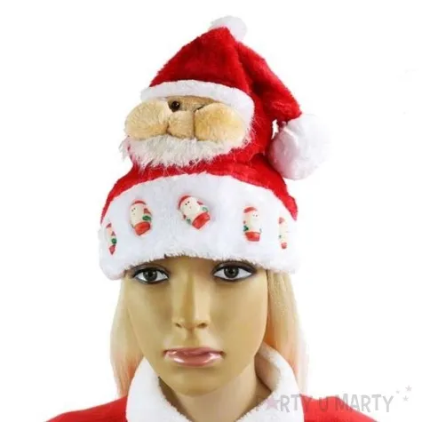 czapka mikolaj swiecaca 40x30 cm