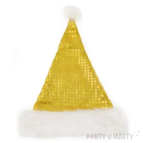 czapka mikolaj zloty