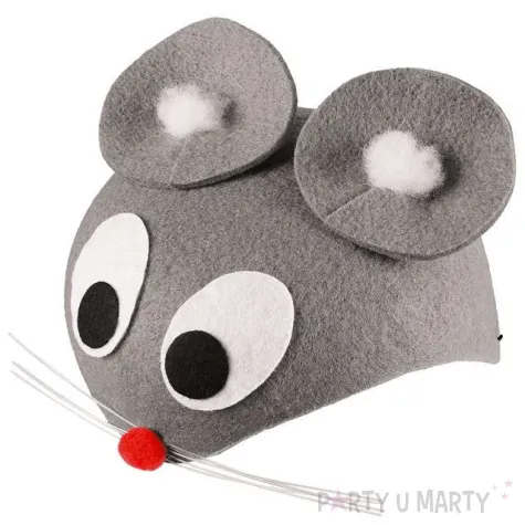 czapka myszka filcowa kraszek