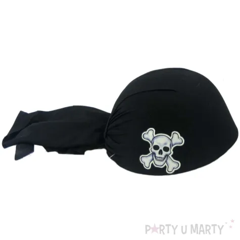 czapka pirat bandana lux czarny arpex