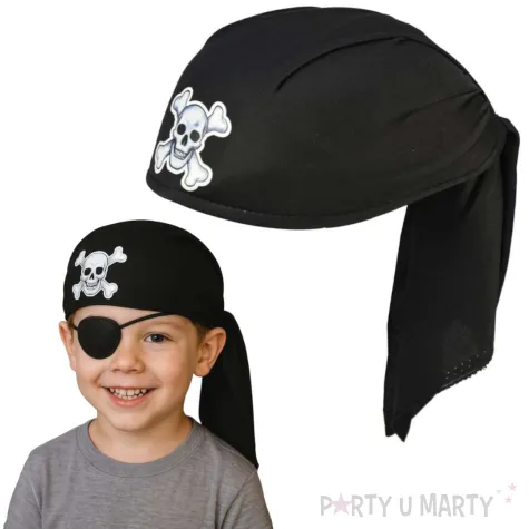 czapka pirat bandana lux czarny arpex