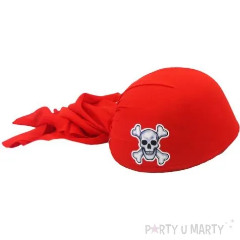 czapka pirat bandana lux czerwony arpex