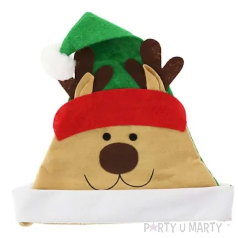 czapka renifer filcowa 29x40 cm