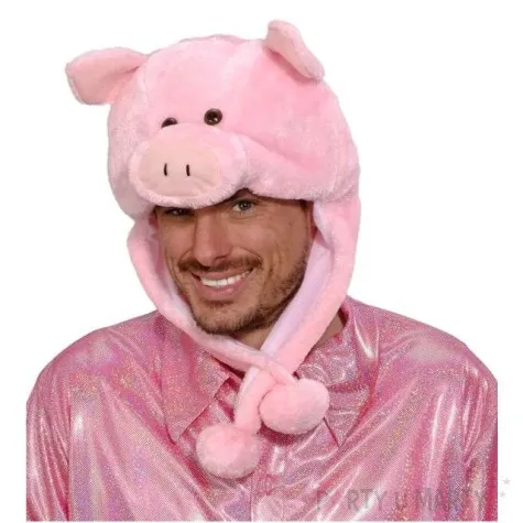 czapka rozowa swinka widmann