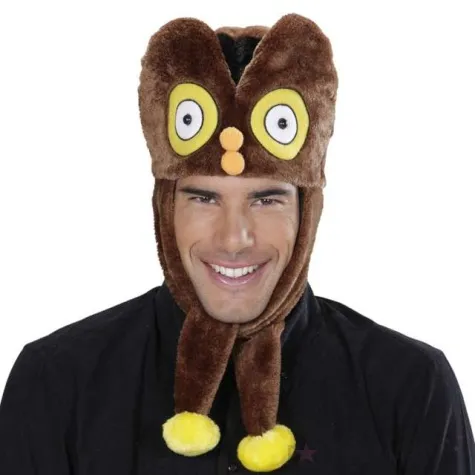 czapka sowa na glowie widmann