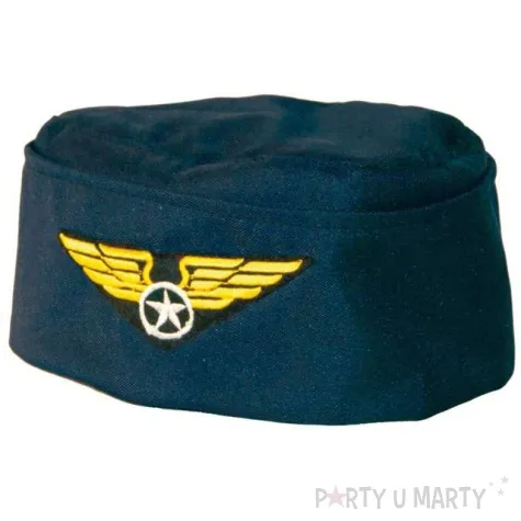 czapka stewardessa niebieska folat