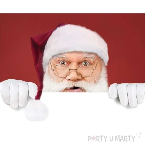 czapka swiety mikolaj bordowy godan