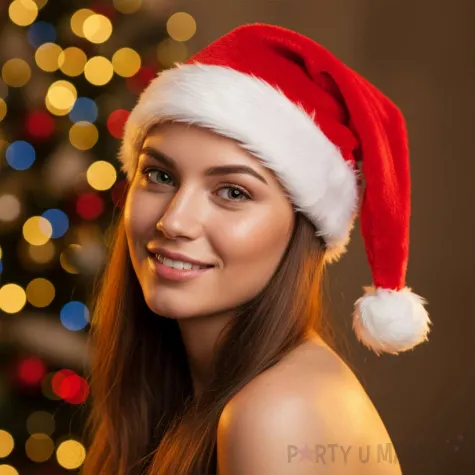 czapka swiety mikolaj deluxe czerwona guirca