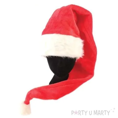 czapka swiety mikolaj dluga welurowa godan 120 cmj