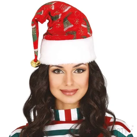 czapka swiety mikolaj z dzwoneczkiem guirca