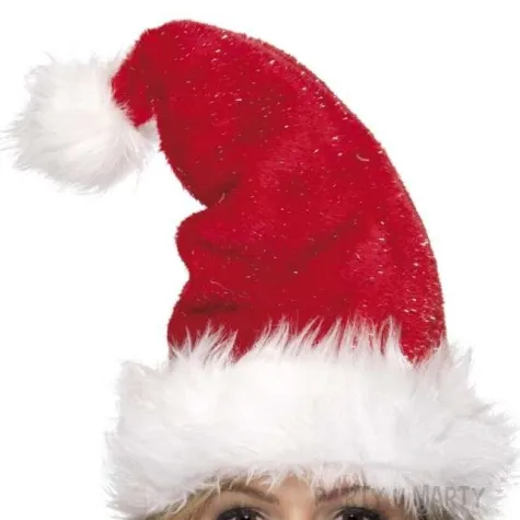 czapka swiety mikolaj z futerkiem smiffys