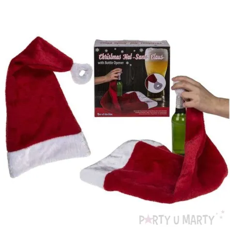 czapka swiety mikolaj z otwieraczem ootb