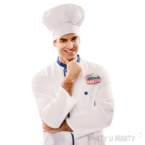 czapka szefa kuchni bialy fyasa