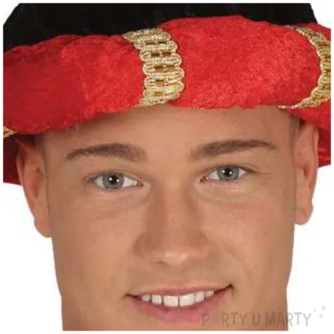 czapka turban czerwony guirca