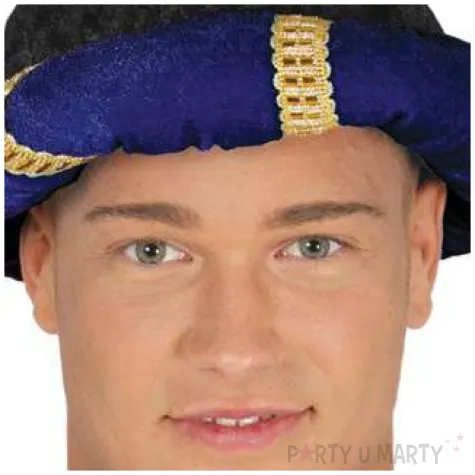 czapka turban niebieski guirca