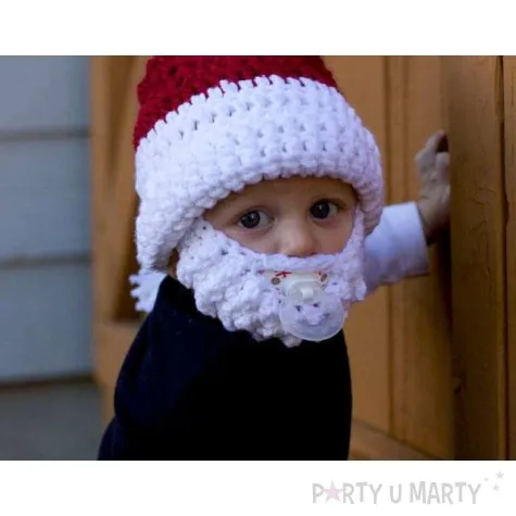 czapka z broda dla dzieci santa claus gadgetmaster