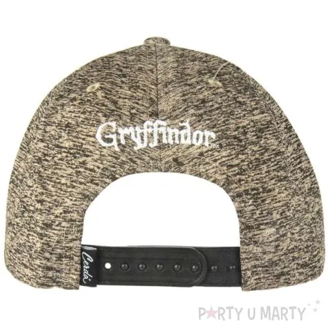 czapka z daszkiem harry potter gryffindor szara cerda