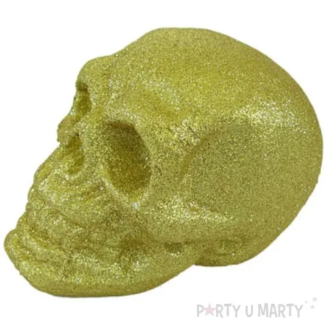 czaszka dekoracyjna zlota