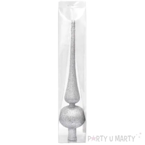 czubek choinkowy srebrny szpic arpex 23 5 cm