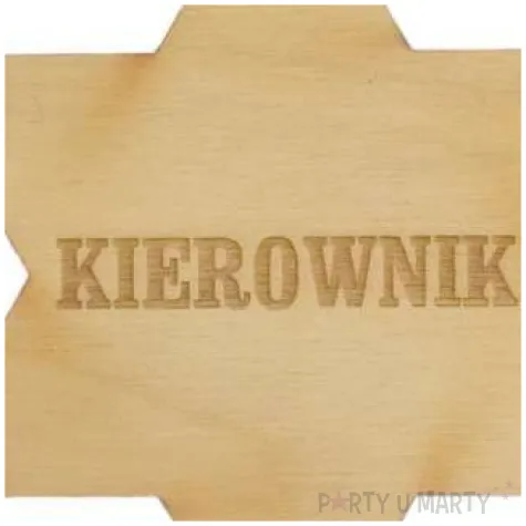 decoupage odznaka kierownik nr do004 drewno