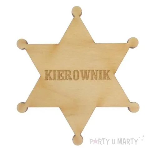 decoupage odznaka kierownik nr do004 drewno