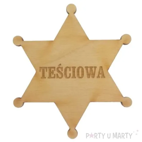 decoupage odznaka tesciowa nr do006 drewno