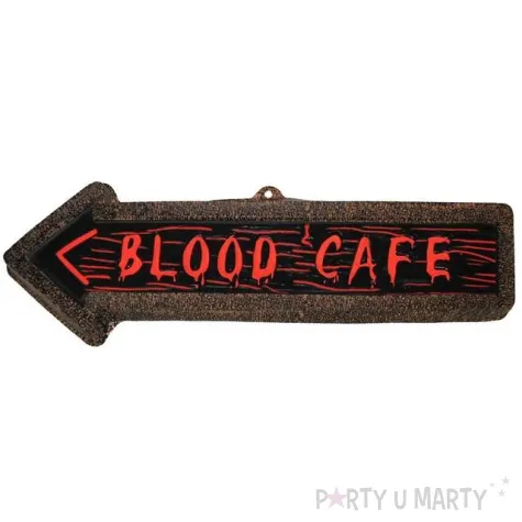 dekoracja 3d blood cafe strzalka 57 x 17 cm