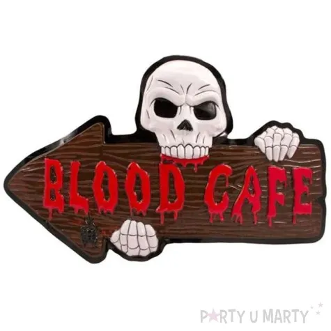 dekoracja 3d blood cafe strzalka folat 52 x 33 cm
