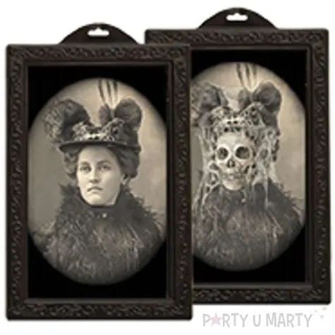 dekoracja 3d obraz halloween l dama 25 x 38 cm