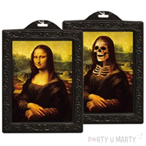 dekoracja 3d obraz halloween s mona lisa 22 x 28 cm