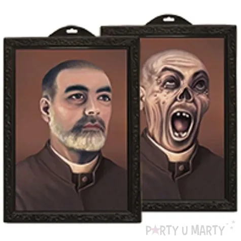 dekoracja 3d obraz halloween xl dziadek 48 x 35 cm