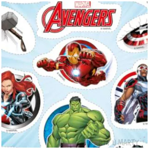 dekoracja avengers oplatek dekora 14 szt