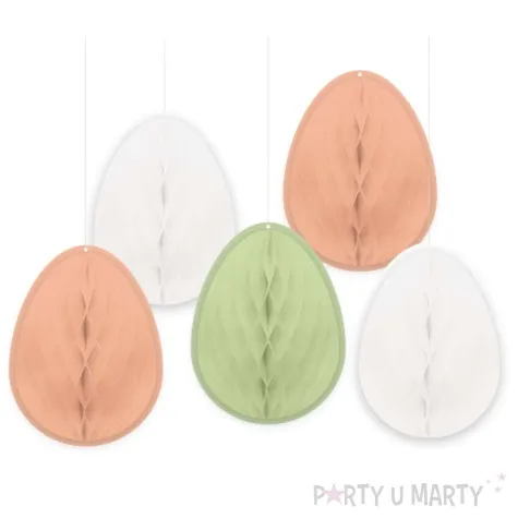 dekoracja bibulowa jajka honeycomb mix amscan 15 cm 5 szt