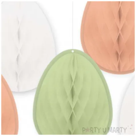 dekoracja bibulowa jajka honeycomb mix amscan 15 cm 5 szt