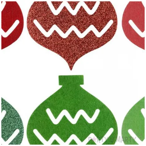 dekoracja bombki kolorowe filcowa titanum 6 szt