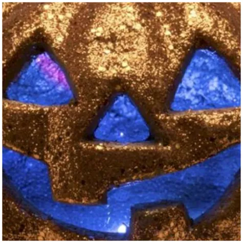 dekoracja brokatowa dynia led zlota carnival toys