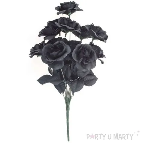 dekoracja bukiet roza xl czarny funnyfashion 12 szt