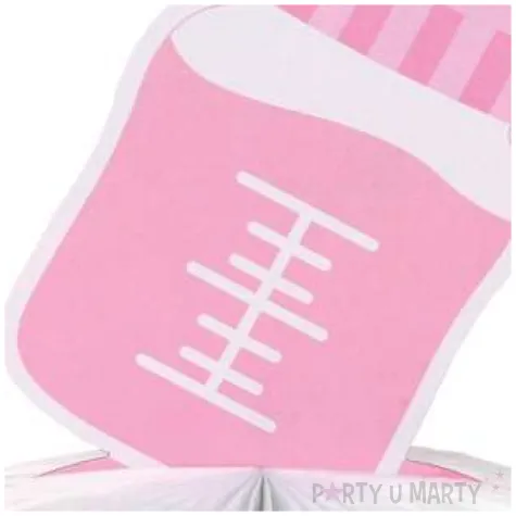 dekoracja butelka z rozeta rozowa godan