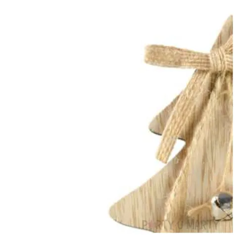 dekoracja choinka xmas z dzwoneczkami drewniana arpex