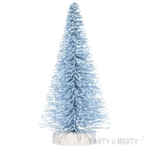 dekoracja choinki brokatowe srebrna aliga 8 cm 2 szt