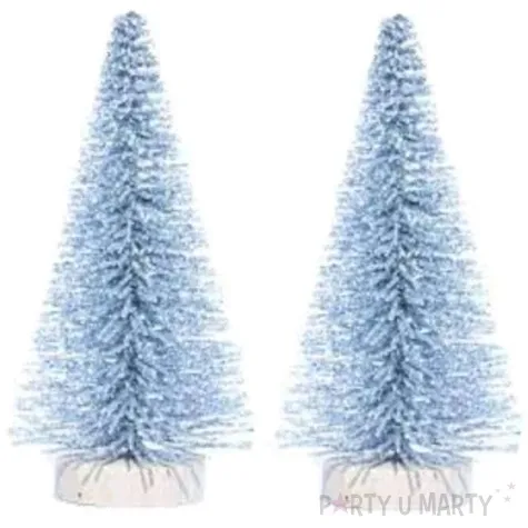 dekoracja choinki brokatowe srebrna aliga 8 cm 2 szt