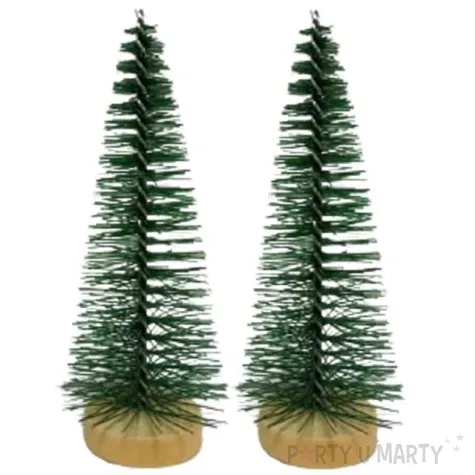 dekoracja choinki na pniu zielona aliga 5 cm 2 szt