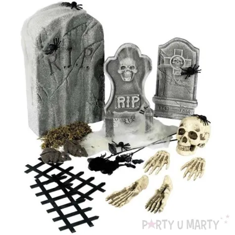 dekoracja cmentarzysko halloween smiffys