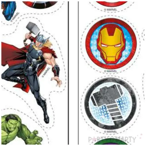 dekoracja cukiernicza avengers dekora 13 szt