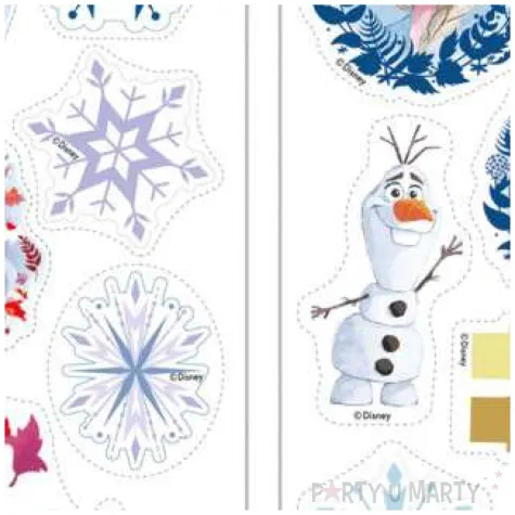 dekoracja cukiernicza frozen kraina lodu dekora 14 szt