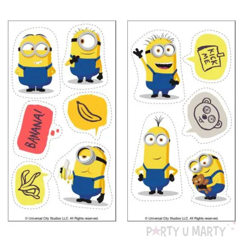 dekoracja cukiernicza minionki dekora 11 szt