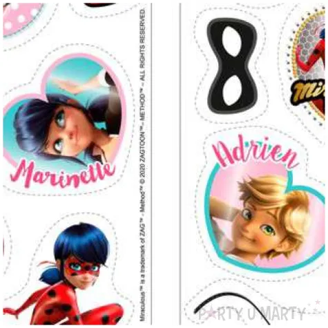 dekoracja cukiernicza miraculous biedronka dekora 14 szt